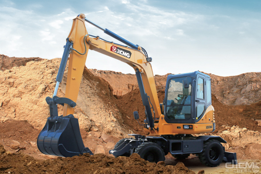 徐工XE60WA輪式挖掘機圖賞 高效靈活的城市全能手